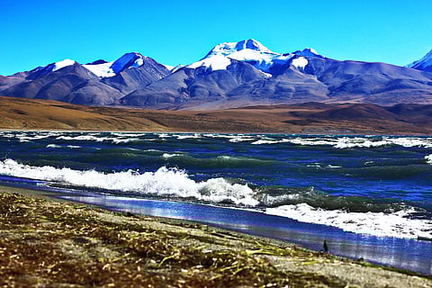Sacred mountain Kailas. (This featured image was added online in 2024, and did not appear in the original print publication.)