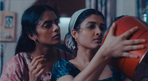 A still from ‘All We Imagine as Light’, Payal Kapadia’s debut fiction feature. Here Kapadia does not spell out her politics, unlike in her documentary work – yet the film is deeply political, telling a story of friendship, love and acceptance against a backdrop of chauvinism and exploitation.