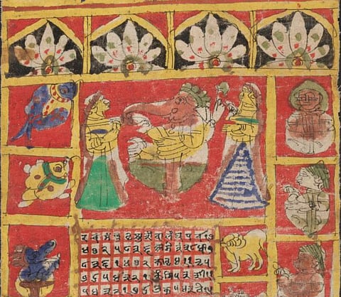 Almanac for Hindu year 1871-1872