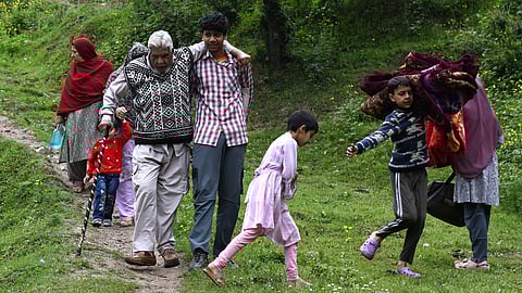 People leave their houses in Uri for safety after cross-shelling between India and Pakistan across the Line of Control. Kashmir and Kashmiris have paid the heaviest price in conflicts between India and Pakistan.