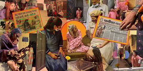 The woman in the bathroom