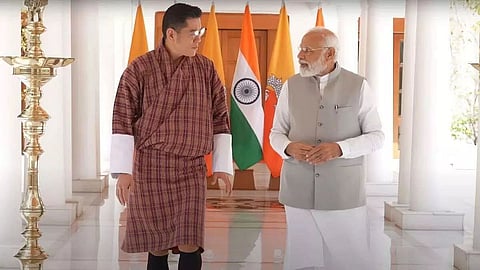 भूटान के राजा ने नई दिल्ली में पीएम नरेंद्र मोदी से मुलाकात की