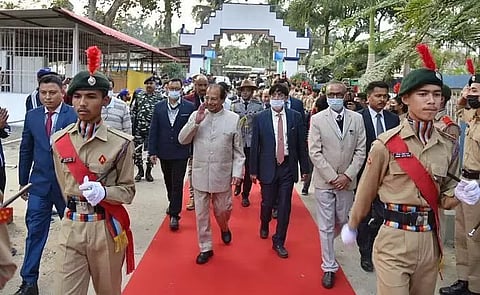 राज्यपाल प्रोफेसर जगदीश मुखी ने लखीमपुर में माधवदेव विश्वविद्यालय का दौरा किया