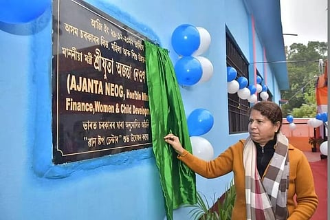 अजंता नियोग ने गोलाघाट में जलापूर्ति योजना, सड़कों का उद्घाटन किया