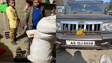असम: रंगिया के पास 3 गिरफ्तार, 24 किलो गांजा, 2 वाहन जब्त