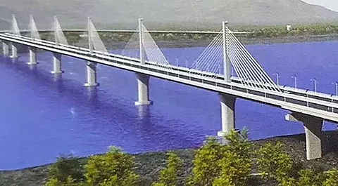 ब्रह्मपुत्र नदी पर असम का पहला 6 लेन का पुल 62% पूरा हो गया है (Assam's first 6-lane bridge over river Brahmaputra )