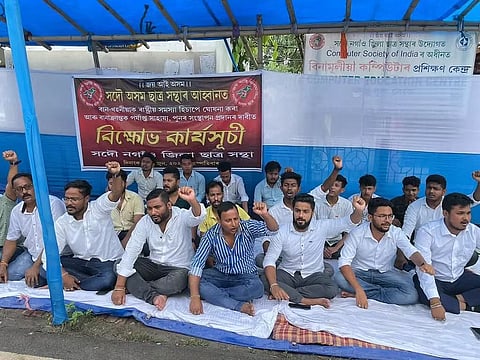 असम बाढ़: आसू ने लखीमपुर और नगांव में विरोध प्रदर्शन किया