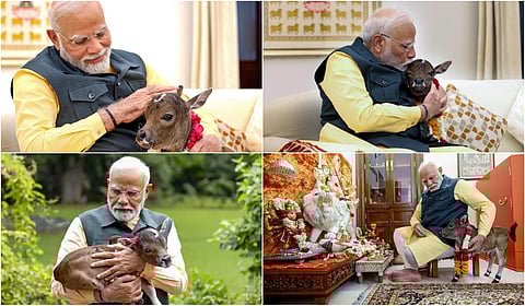 PM Modi Kisses Newest Member Deepjyoti