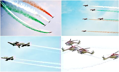 air show rehersal held in chennai marina