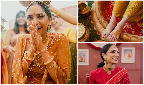 Sobhita Dhulipala haldi celebration