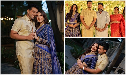 Kalidas jayaram Tarini kalingarayar pre wedding event