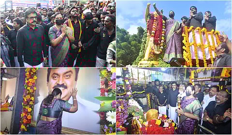 DMDK Vijayakanth Death Anniversary Rally