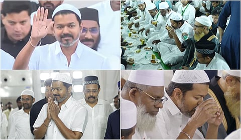 TVK Vijay at the Iftar reaking fast event