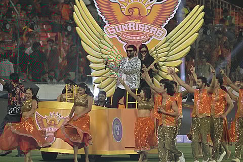 music director thaman performs in ipl 2025 match ceremony in hyderabad