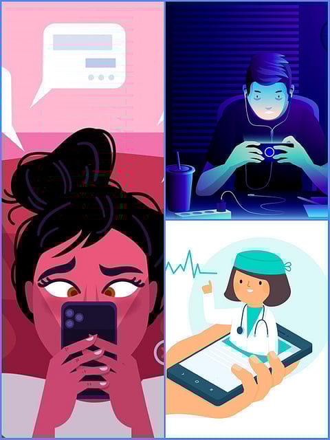 Mobile using while lying down explained