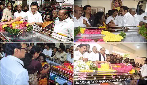 Political Leaders pay tribute to Kumari Ananthan - Photo Gallery