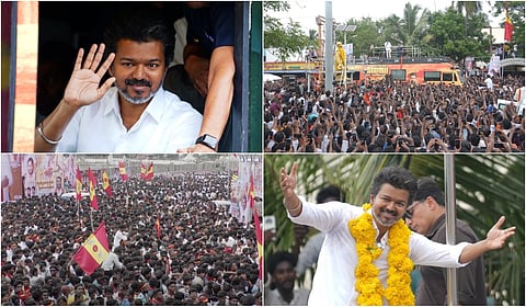 TVK VIjay Campaign At Nagapattinam - Photo Gallery