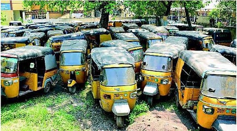 சென்னையில் ஓடும் ஆந்திர மாநில ஆட்டோக்கள்