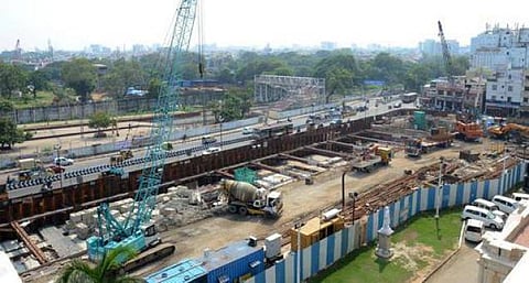 100 அடி ஆழத்தில் 2 அடுக்கு மெட்ரோ சுரங்க ரயில் நிலையம்