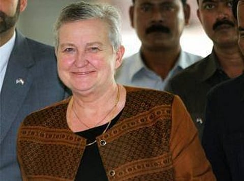 ஸ்ரீஹரிகோட்டாவில் அமெரிக்க தூதர் நான்சி போவெல்: மங்கள்யான் நிகழ்வைக் காண வருகை