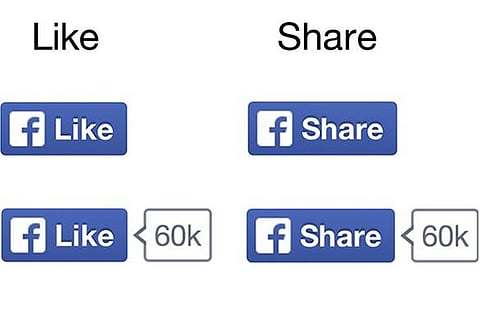 ஃபேஸ்புக் லைக், ஷேர் சின்னம் மாற்றியமைப்பு