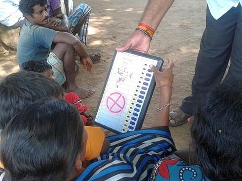 சத்தீஸ்கர் முதல்கட்ட தேர்தல்: வாக்குப்பதிவு மந்தம்