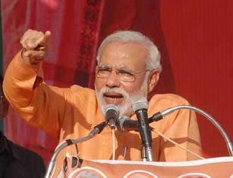 காங்கிரஸ் நம்பகத்தன்மையற்ற கட்சி: மோடி தாக்கு