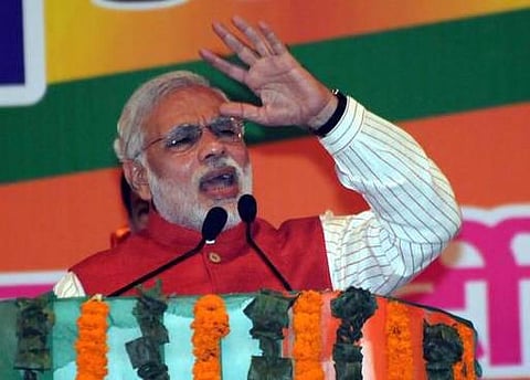 நதிநீர் பிரச்சினைக்கு காங்கிரஸே காரணம் - நரேந்திர மோடி குற்றச்சாட்டு