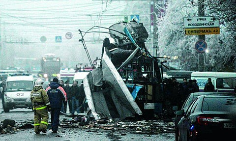 ரஷியாவில் 2-வது நாளாக தற்கொலைப்படை தாக்குதல்: 14 பேர் பலி, 28 பேர் காயம்