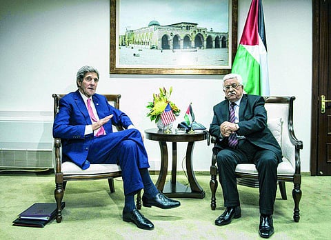 நெதன்யாகு, அப்பாஸுடன் ஜான் கெர்ரி சந்திப்பு