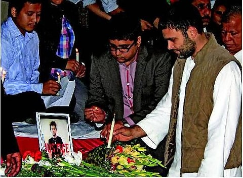 எம்எல்ஏ மகன் கொலையில் கடும் நடவடிக்கை: ராகுல்