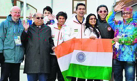 குளிர்கால ஒலிம்பிக்கில் மூவர்ணக் கொடி