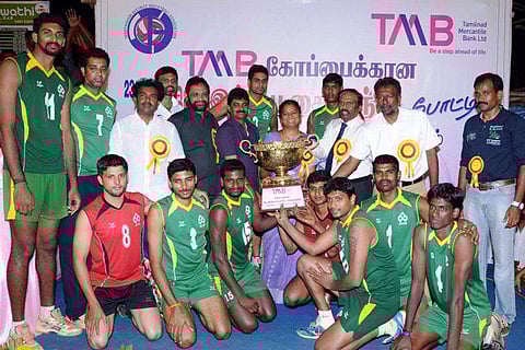 அகில இந்திய வாலிபால்: சென்னை ஐ.ஓ.பி. அணி சாம்பியன்