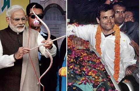 இணையப் போரில் ராகுல், நரேந்திர மோடி