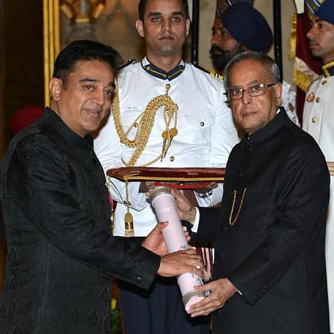 ‘பத்ம’ விருதுகளை வழங்கினார் குடியரசுத் தலைவர்: கமல், வைரமுத்துக்கு பத்ம பூஷண்; தீபிகா பல்லிக்கலுக்கு பத்மஸ்ரீ