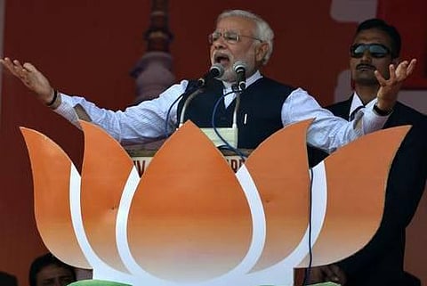 ஹெலிகாப்டர் புறப்பட அனுமதி மறுப்பு: மோடி குற்றச்சாட்டு