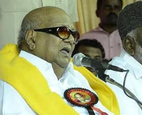 3 ஆண்டு துன்பங்களை எண்ணி பாருங்கள்: திமுக தலைவர் கருணாநிதி ஸ்ரீபெரும்புதூரில் பிரச்சாரம்