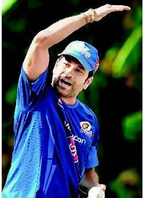 மும்பை இண்டியன்ஸுடன் பயிற்சி மேற்கொண்டார் சச்சின்