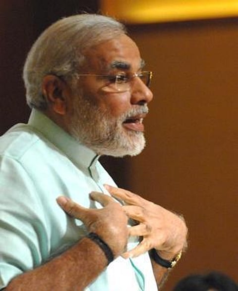 என்னைத் தடுக்க முயற்சிக்கிறது காங்கிரஸ்: பதான்கோட் பொதுக் கூட்டத்தில் நரேந்திர மோடி குற்றச்சாட்டு