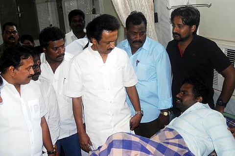 குண்டுவெடிப்பில் காயமடைந்தவர்களை ஜெயலலிதா பார்க்கவில்லை: ஸ்டாலின் சாடல்