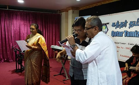 கத்தார் தமிழர் சங்க நிகழ்ச்சி: கவனம் கவர்ந்த அர்ஜுன் அசோக்ராஜ்