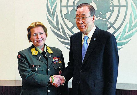 ஐ.நா. அமைதிப்படை தலைவராக நார்வே பெண் கமாண்டர்