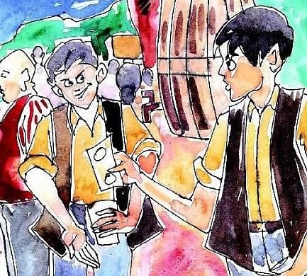 பழரசமும் இரண்டு நண்பர்களும்