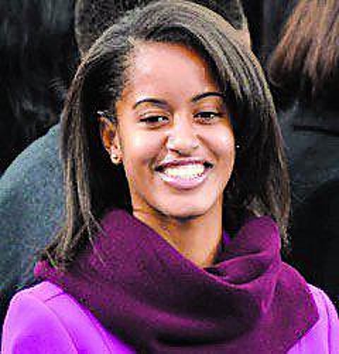 படப்பிடிப்பில் ஒபாமா மகள்