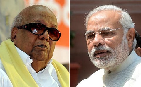 இந்தி மொழி திணிப்பு ஆரம்பம்: மோடி அணுகுமுறை மீது கருணாநிதி சாடல்