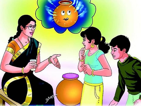 நிலா டீச்சர் வீட்டில்: மண் பானையும் ஜில் தண்ணீரும்