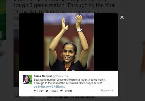 ஆஸ்திரேலியன் சூப்பர் சீரிஸ் பாட்மிண்டன்: இந்தியாவின் சாய்னா நேவால் சாம்பியன்