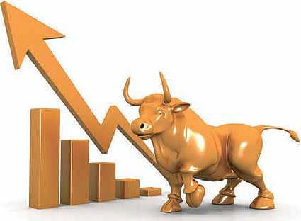 இரண்டு வார உச்சத்தில் பங்குச்சந்தை