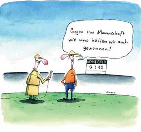 கால்பந்தாட்டமும் கேலிச்சித்திரமும்