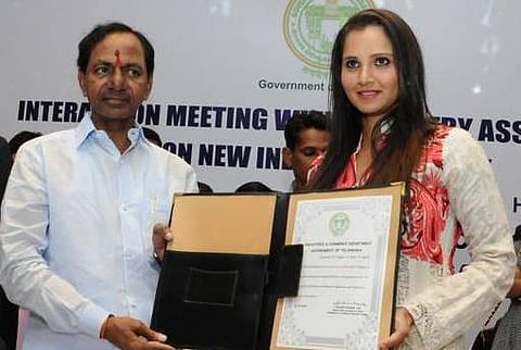 தெலங்கானா விளம்பர தூதராக டென்னிஸ் வீராங்கனை சானியா மிர்சா நியமனம்